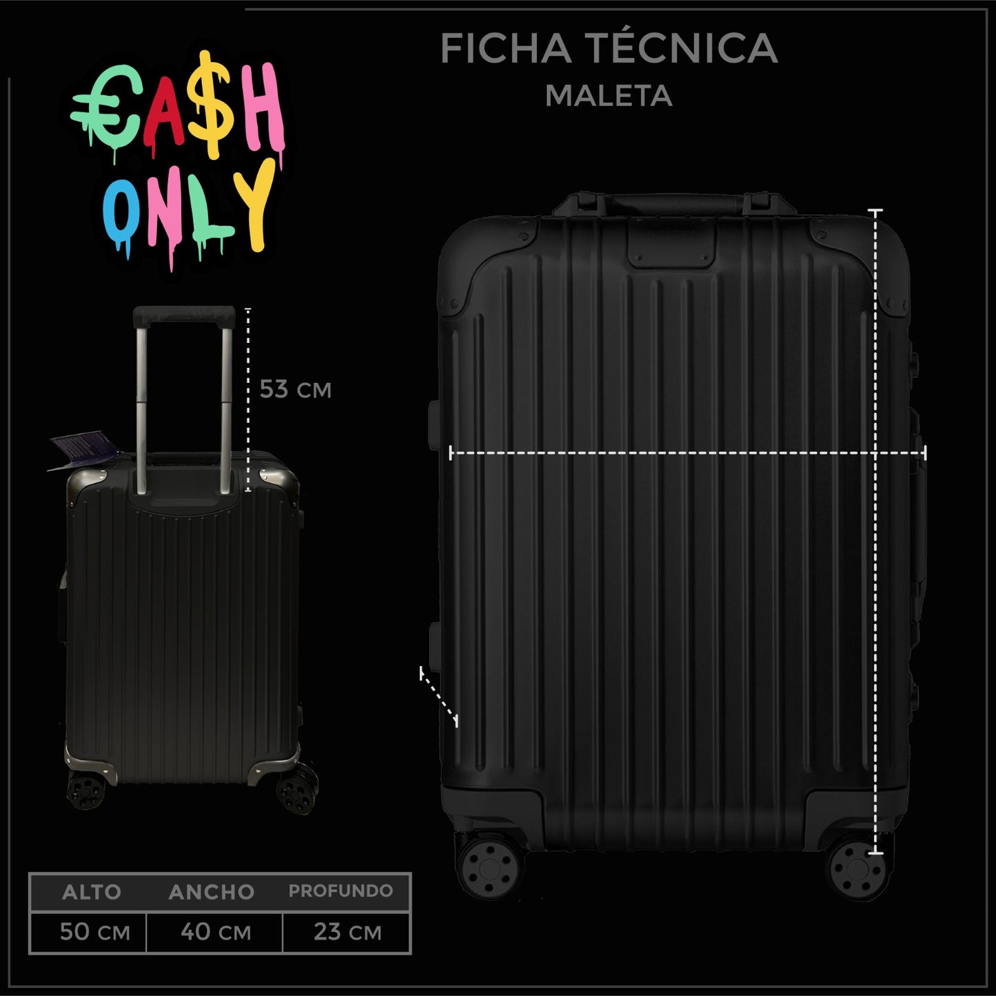 Maleta High Life Grafiti Black