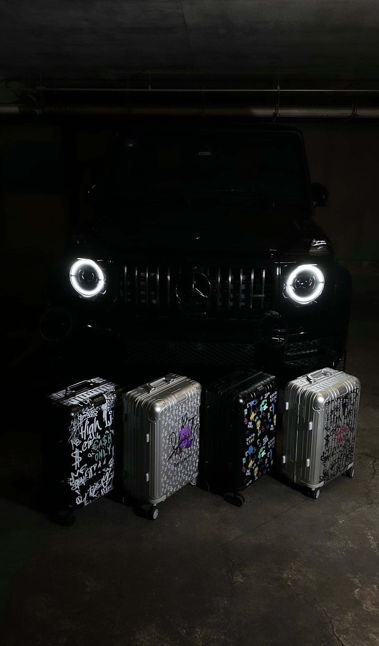 Maleta High Life Grafiti Silver