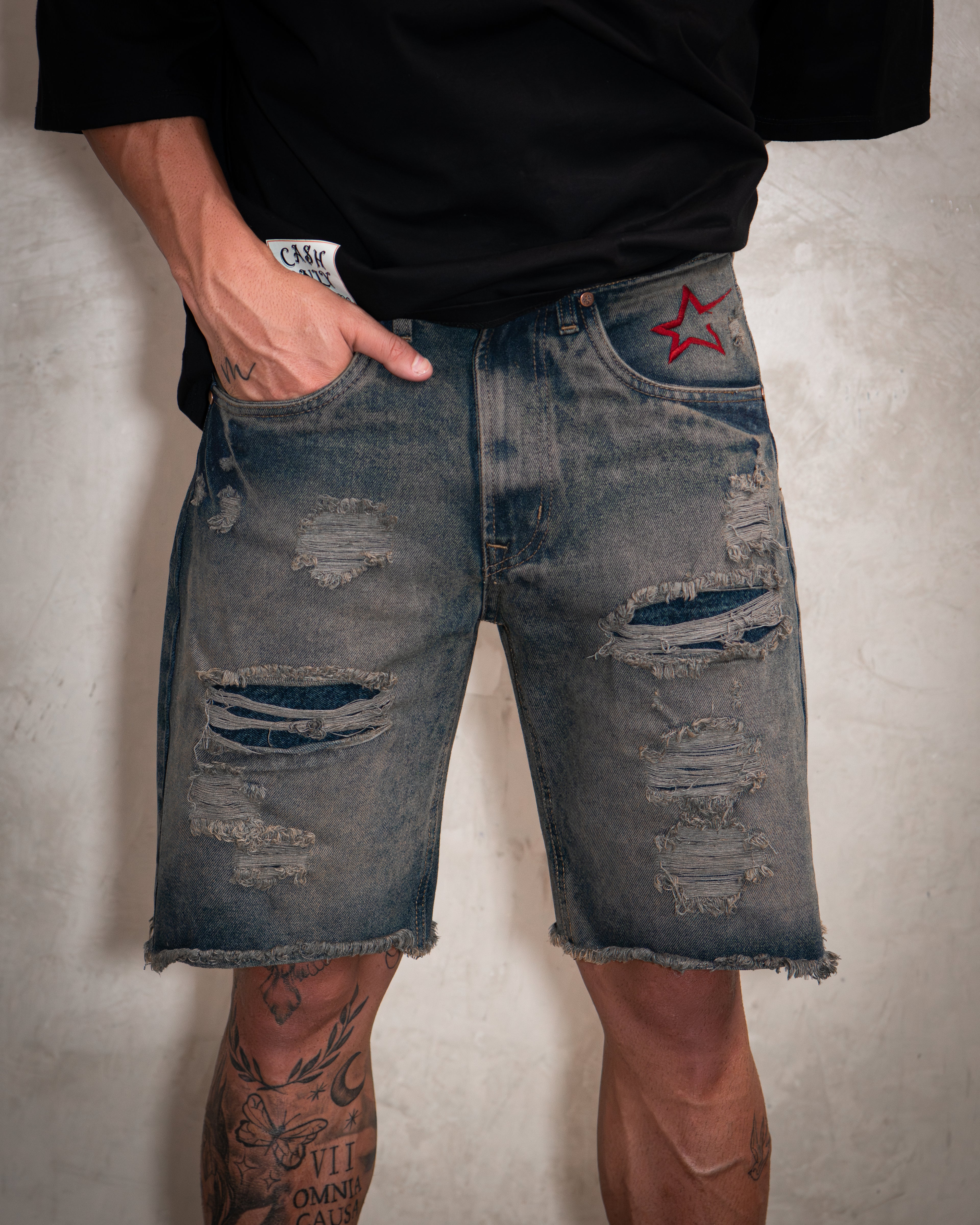 The Shorts Blue Washed