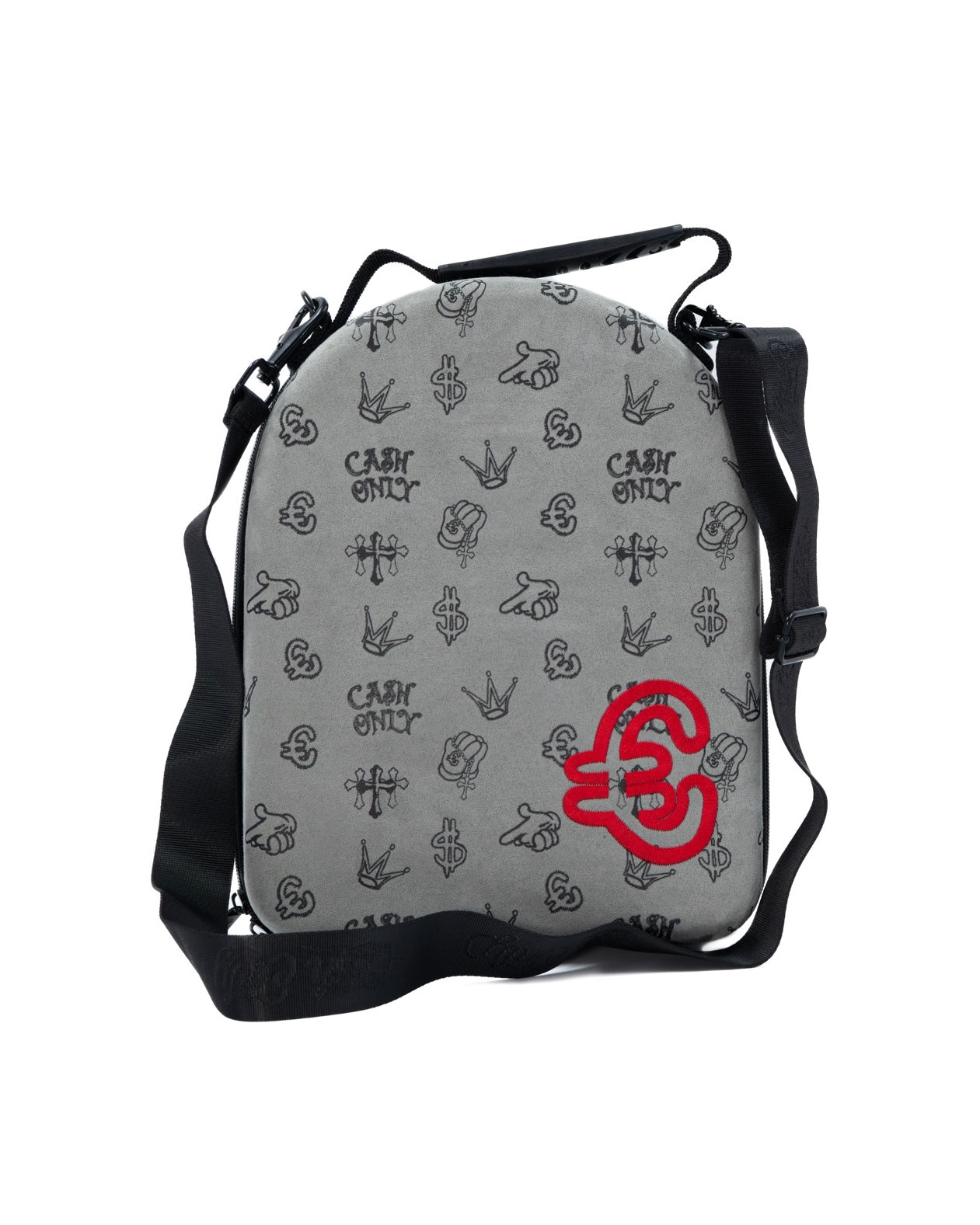 FULL PRINT LOGO SUEDE GREY