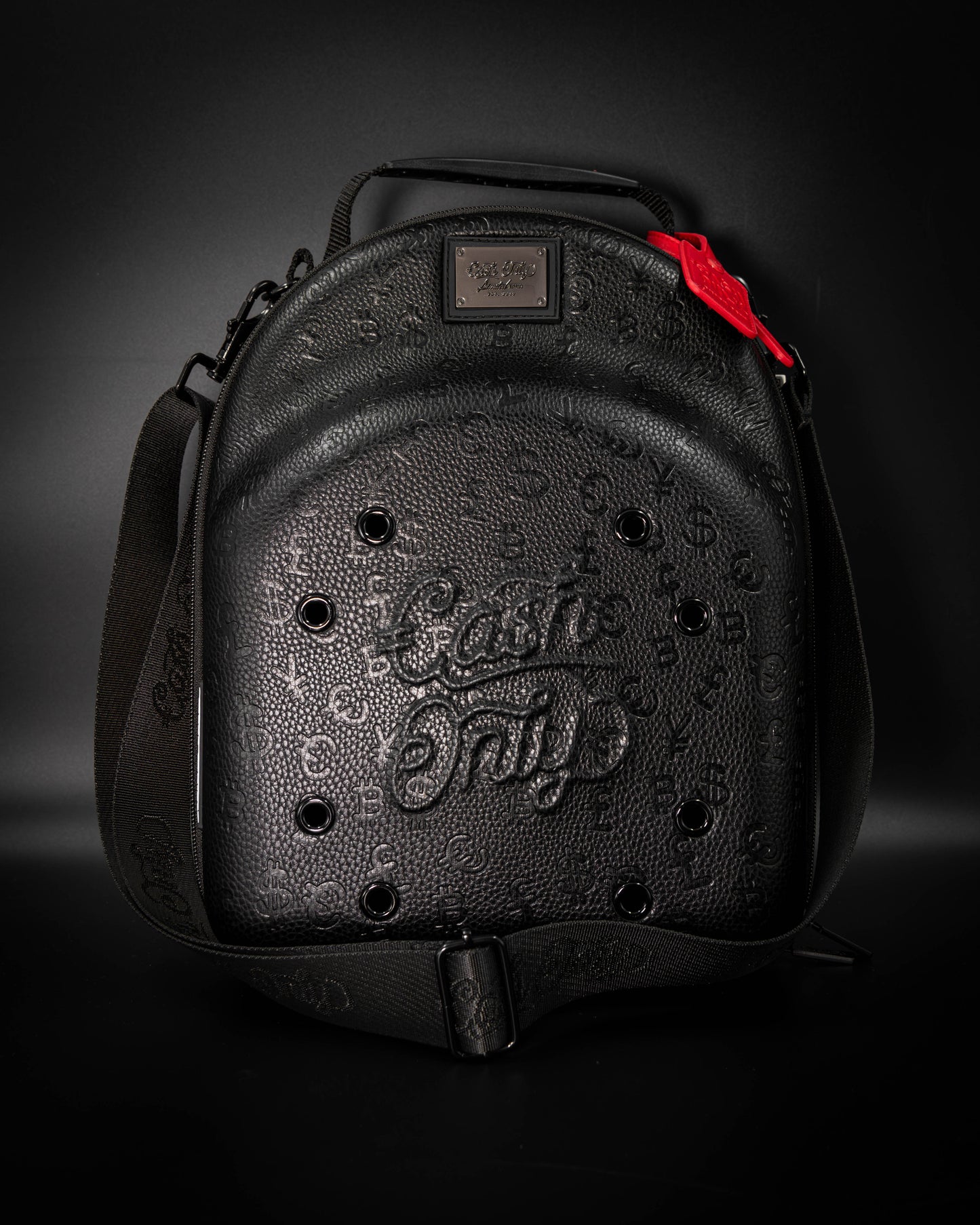 FULLY EMBOSSED BLACK CARRIER