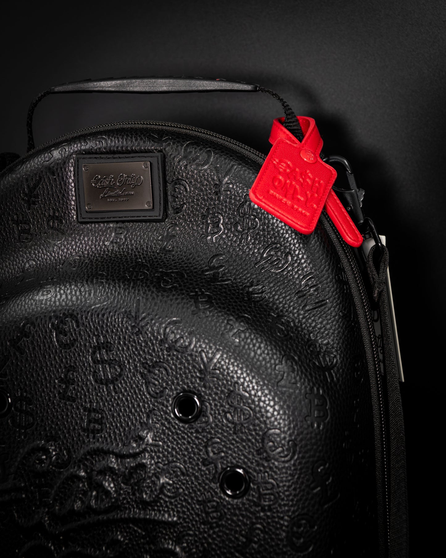 FULLY EMBOSSED BLACK CARRIER