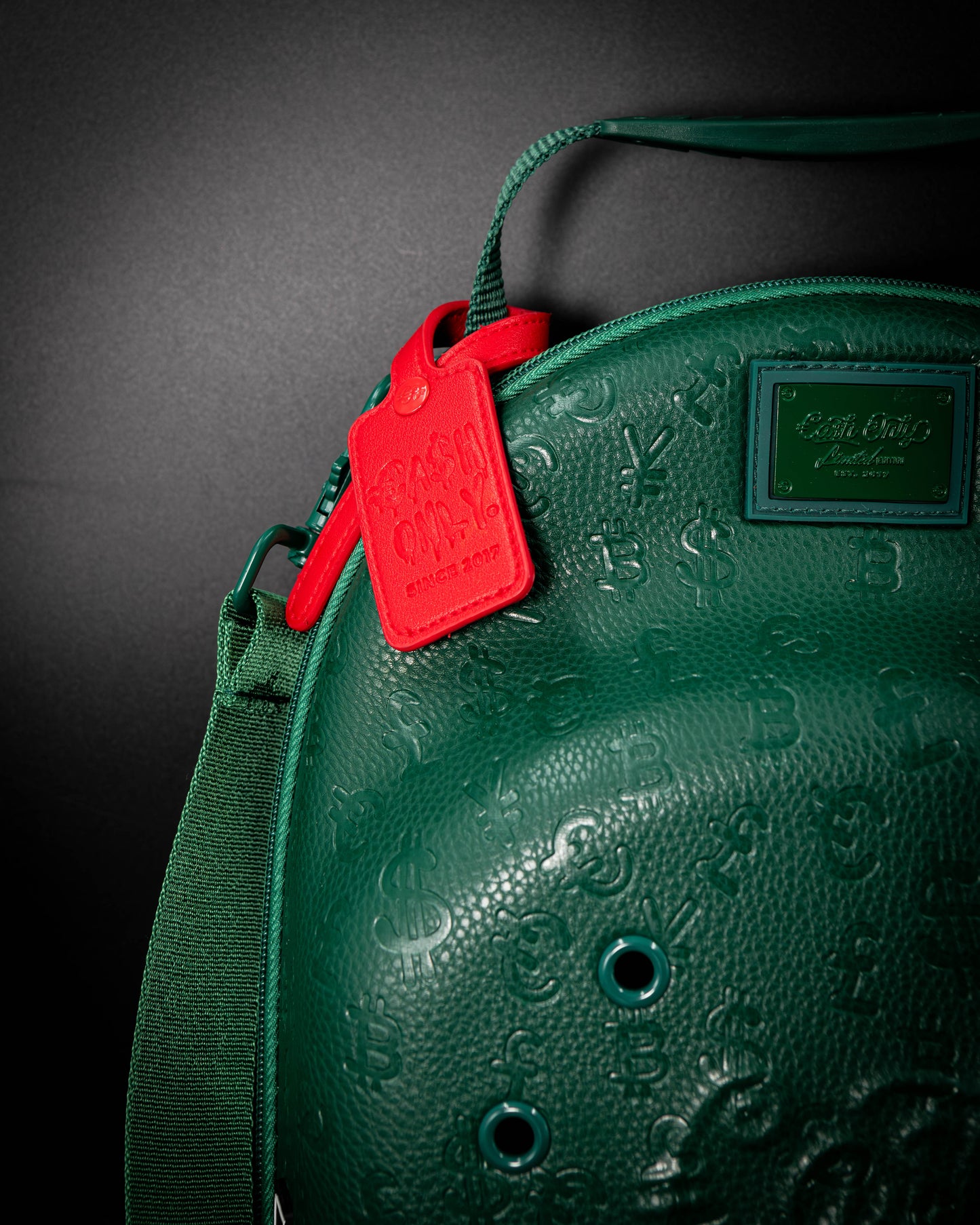 FULLY EMBOSSED GREEN CARRIER