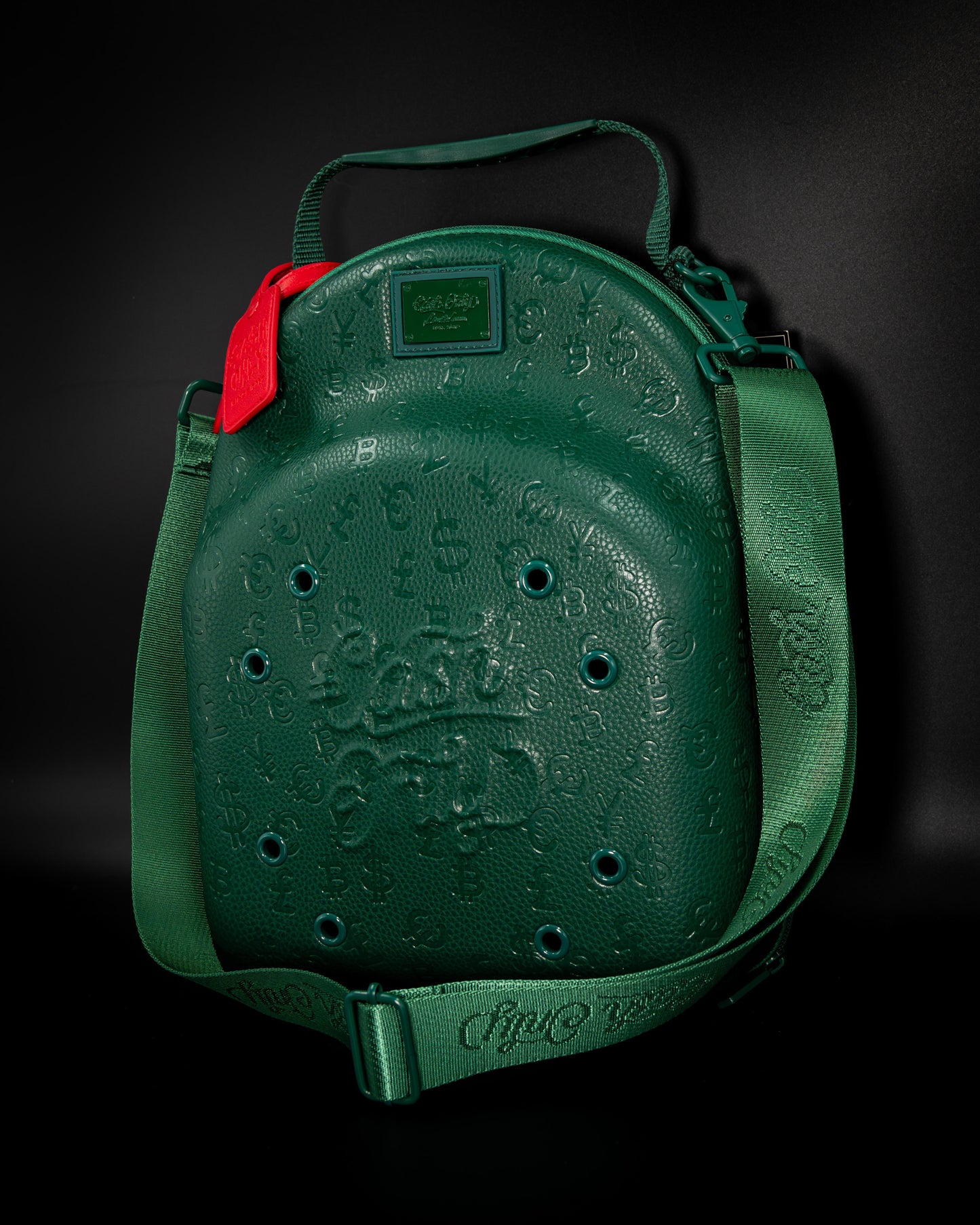 FULLY EMBOSSED GREEN CARRIER